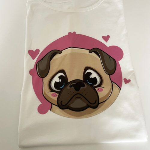 Camiseta perro corazon peq
