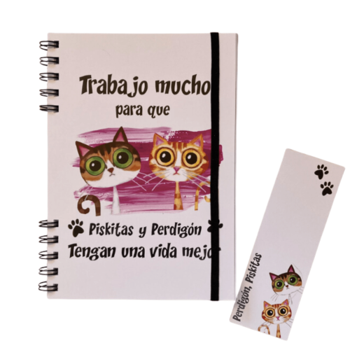 Libreta personalizada trabajo mucho 2