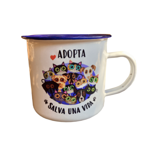 Taza vintage adopta salva una vida